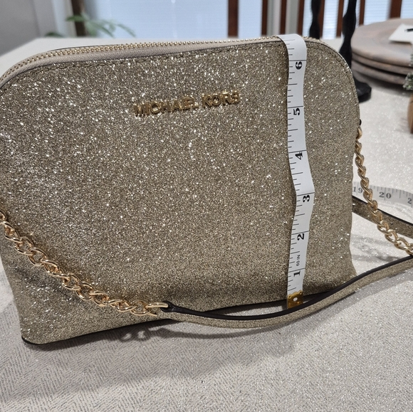 Michael Kors Sparkling Gold Crossbody Bag - Picture 6 of 6